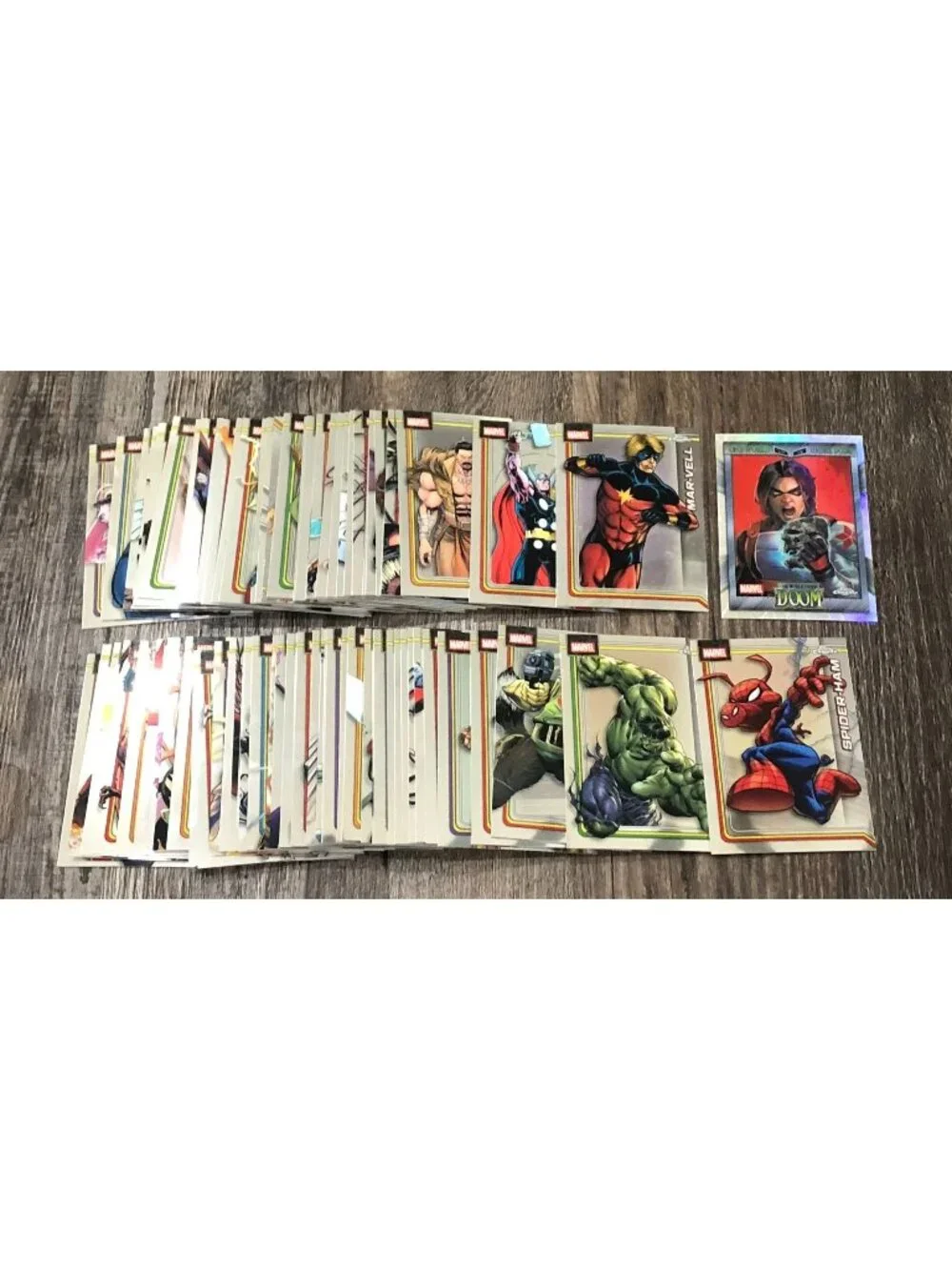 2026 Topps Chrome Marvel Base Card LOT of 82 Spiderman + Doom Insert